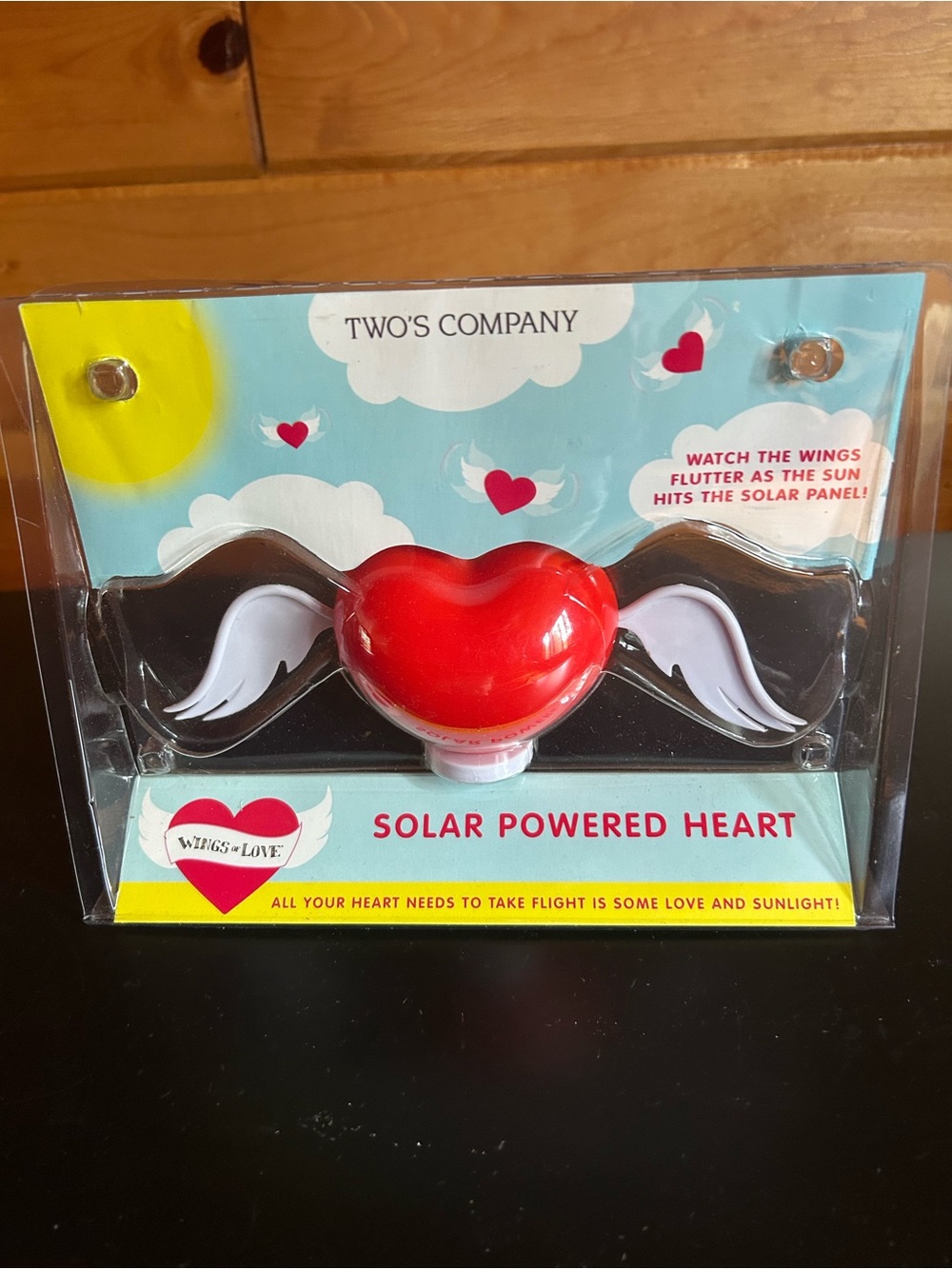 Solar powered heart ❤️ - Watch the Wings Flutter as the ☀️Hits the Solar Panel